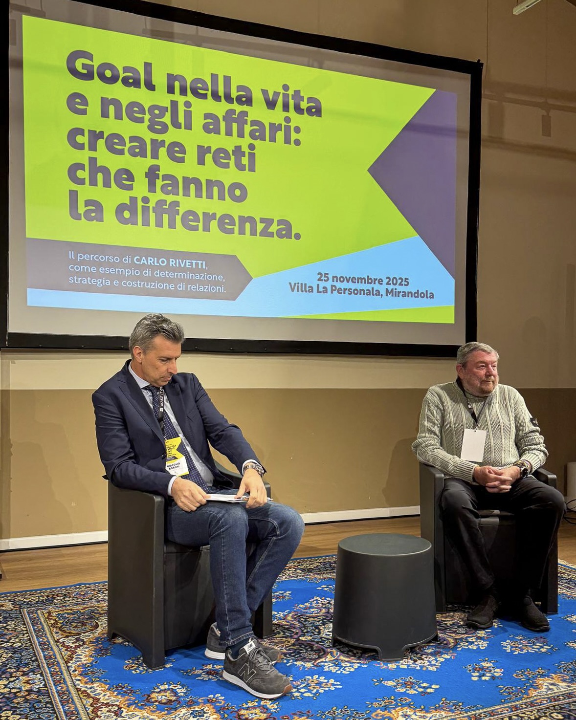 Carlo Rivetti a Villa La Personala: quando il “goal” unisce vita, impresa e territorio